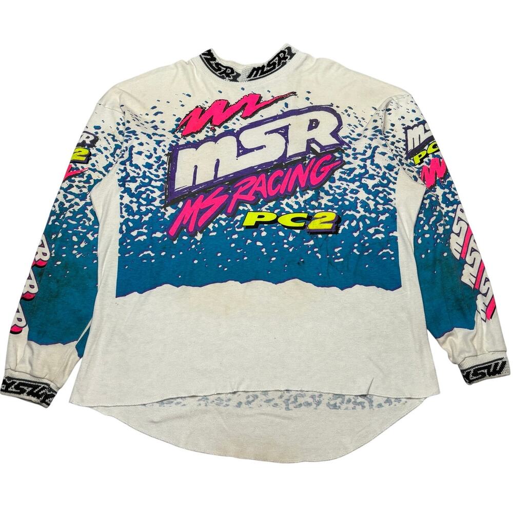Vintage MSR Racing PC2 Motocross Jersey Shirt #74 USA X-Large MX BMX